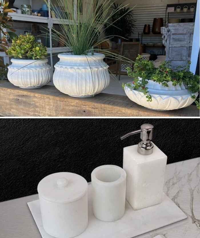Marble Planters & Vases Marble Bathware